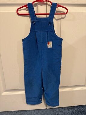 Buster Brown Royal Blue Corduroy Kids Overalls Vintage